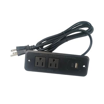 FCC Certified PDU for Smart Furniture – 2 AC, USB, Type-C